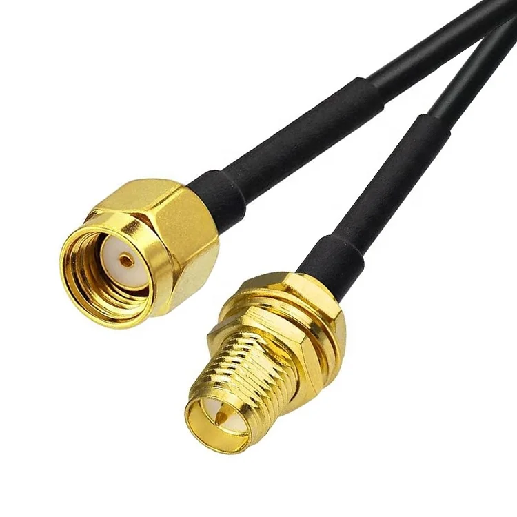 3pcs RG174 Coaxial RP SMA Male to RP SMA Female Antenna Extension Cable for Wifi Router Security Camera