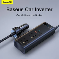 Xiaomi Baseus Car Inverter DC 12V To AC 220V Auto Converter Inversor USB Type C Fast Charging Europe Car Power Adapter Inverter