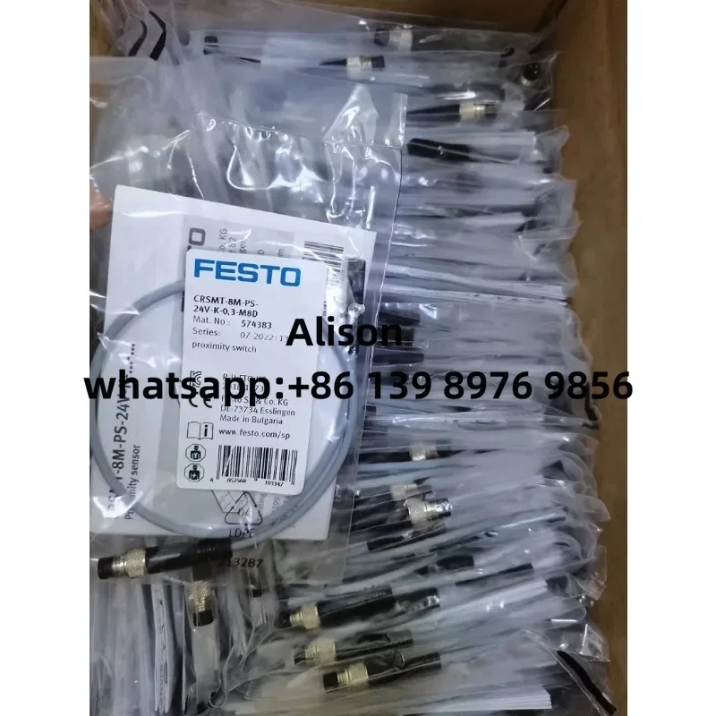 

FESTO CRSMT-8M-PS-24V-K-0,3-M12-EX2 574382 CRSMT-8M-PS-24V-K-0,3-M8D-EX2 574383 Proximity sensor