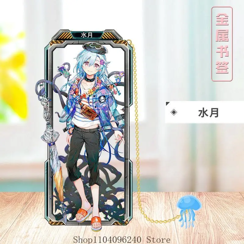 

Arknights Amiya Cosplay Game Metal Bookmarks Souvenir Hollow Out Pendant Decor Collection Halloween Mascot Gift