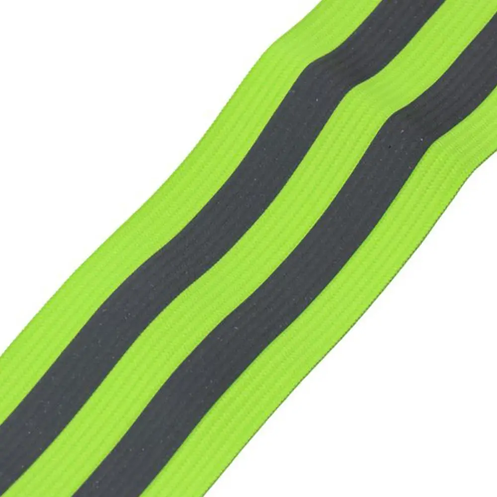 Adjustable Green Night Reflective Waistband Arm Strap Legband Arm and Leg Straps Nylon Visibility Belt Outdoor