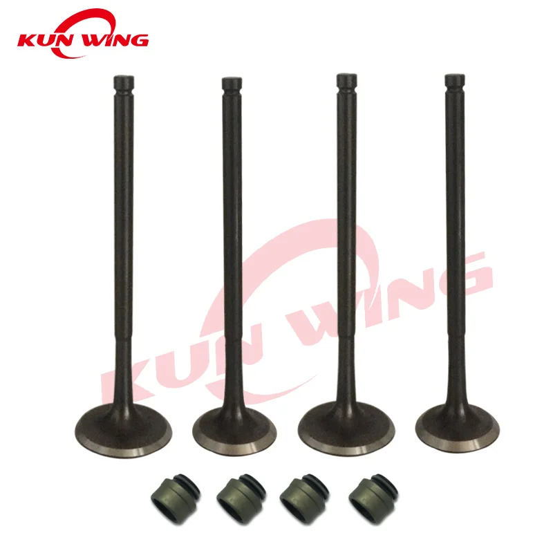 For ZONGSHEN NC250 NC 250cc ZS177MM KAYO T6 BSE J5 RX3 ZS250GY-3 Motorcycle Engine Valve 2 Pairs Intake Exhaust Valve Stem Set