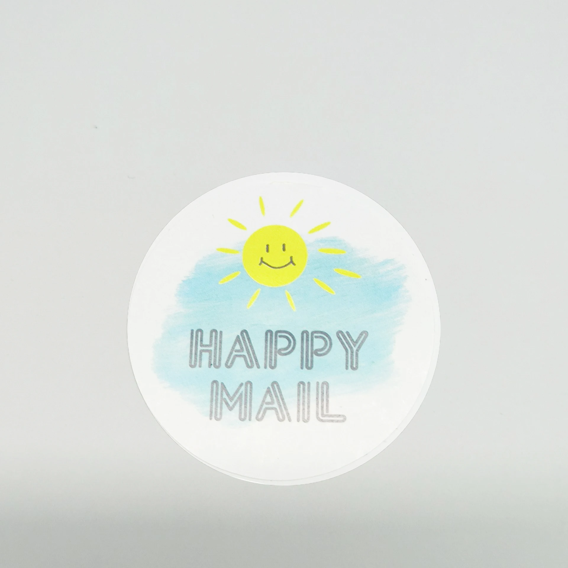 1.5 inch Happy Email Sticker Round Decorative Sealed Label Suitable for Valentine's Day Gifts Birthday Wedding Party 500pcs