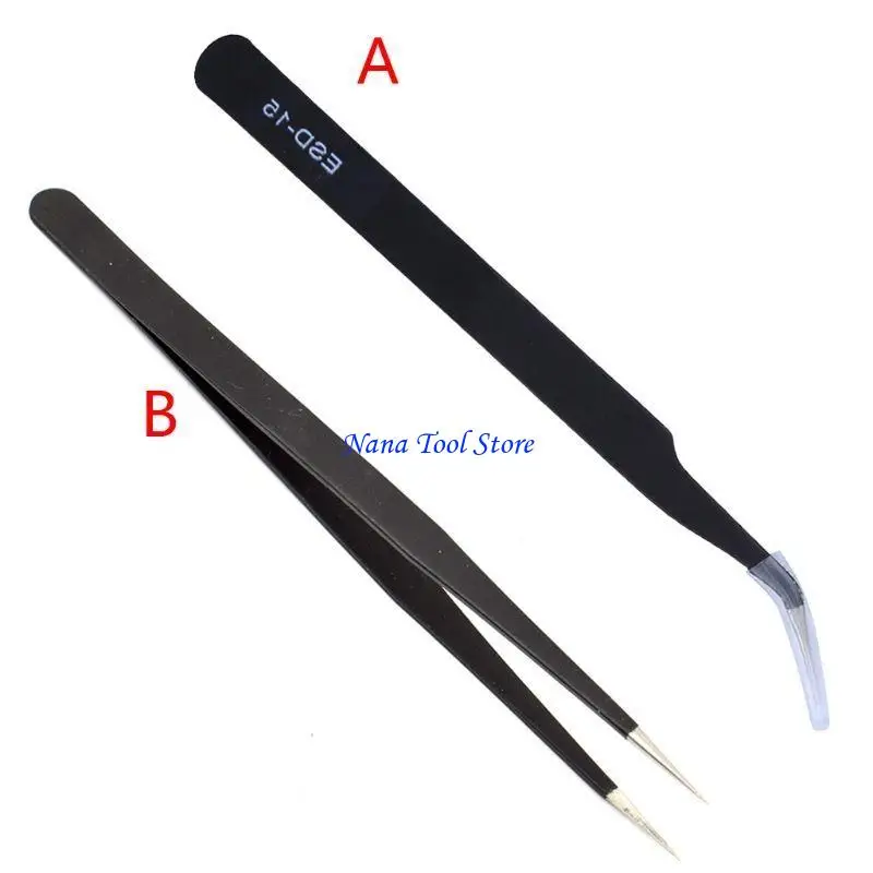 31GJ Aço carbono Curvido Torda dobrada Tweezers