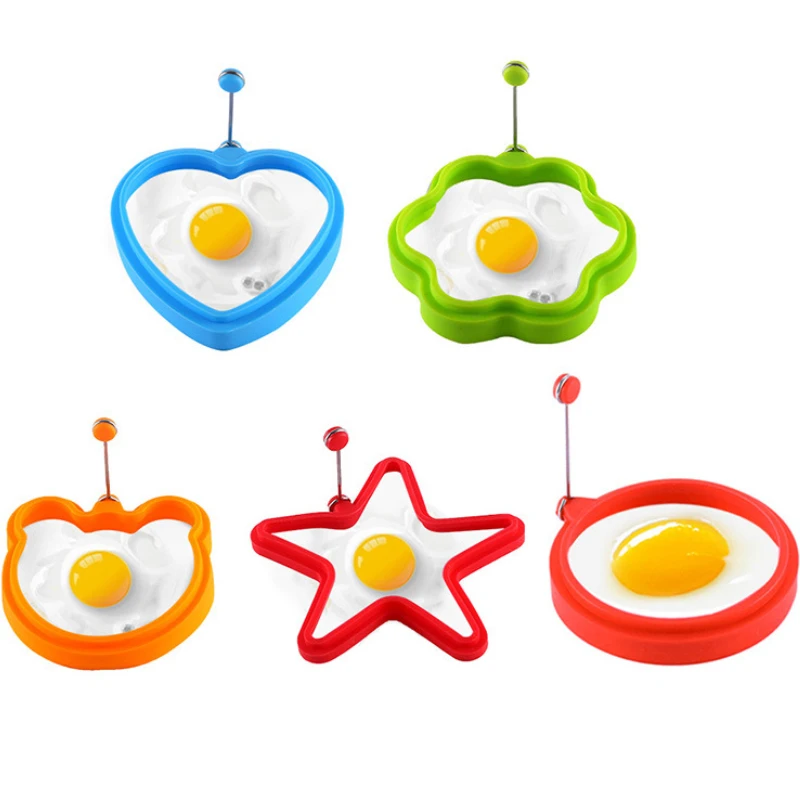 Silicone Fried Egg Pancake Mold Fried Egg Mould Omelette Mold Silicone Baking Mold for Cooking Breakfast Frying Pan Oven Kitchen