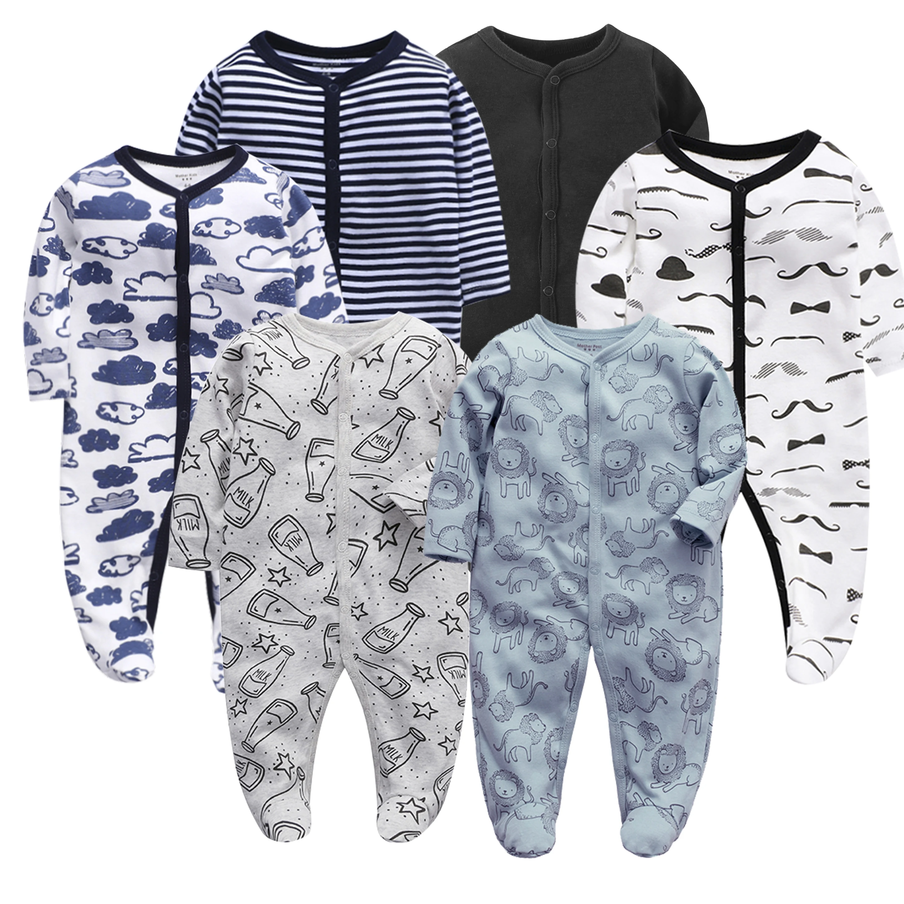 Baby Boys Girls Bodysuit Long Sleeve 100% Cotton Baby Clothes 0-12 months Newborn body bebe Jumpsuit Clothing