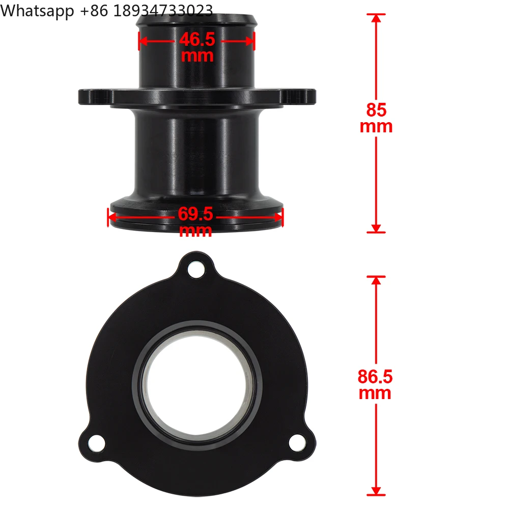 Turbo Outlet Muffler Delete Pipe and Turbo High Flow Inlet Tube Turbocharger Intake Hose Kit for VAG 1.8&2.0 TSI EA888