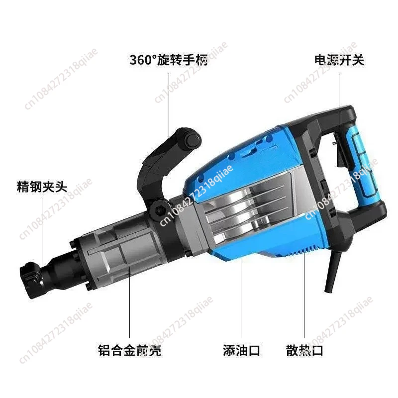 Electric Pickaxe Electric Hammer High Power Heavy Duty Industrial Grade Professional Concrete Wall Demolition Stairs Road Use