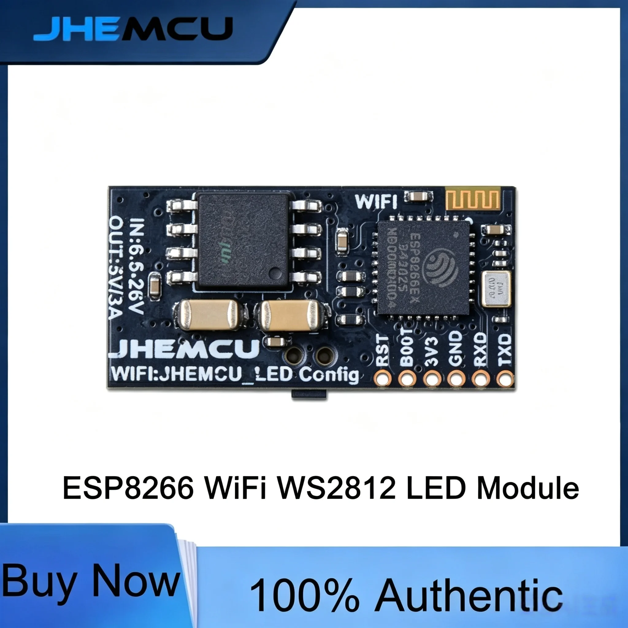 JHEMCU ESP8266 WiFi WS2812 LED Controller Module 5V 3A BEC for FPV RC Drone Quadcopter