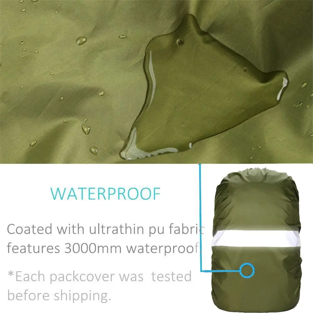 20/35L Reflective Camping Hiking Rucksack Bag Raincoat Backpack Rain Cover Travel Package Waterproof Fabrics
