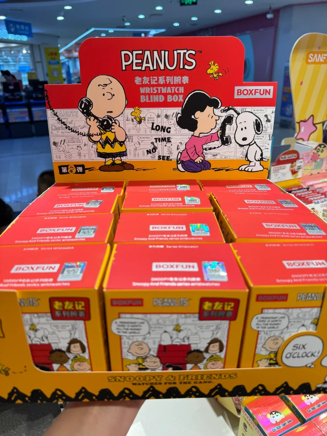 

100% натуральная серия Maihe и Snoopy Friends, часы с арахисом, слепая коробка, кавайные милые часы с героями мультфильмов, периферийные устройства в стиле аниме, модная игрушка в подарок