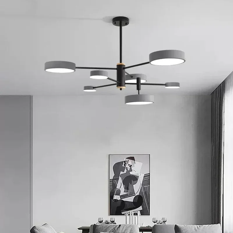 Nordic LED Decke Kronleuchter für Wohnzimmer Esszimmer Schlafzimmer Moderne Anhänger Lampe Wohnkultur Innen Beleuchtung Leuchte Glanz