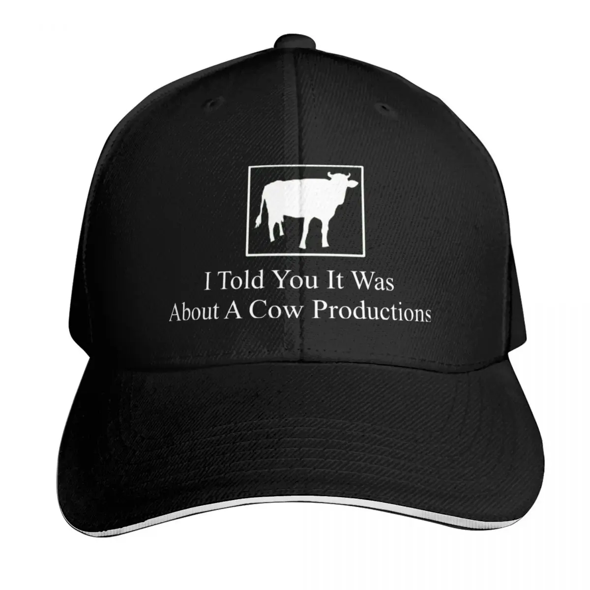 I Told You It Was About A Cow Productions Baseball Cap Sun Cap Luxury Brand Anime Hat Beach Women's Hats 2026 Men's