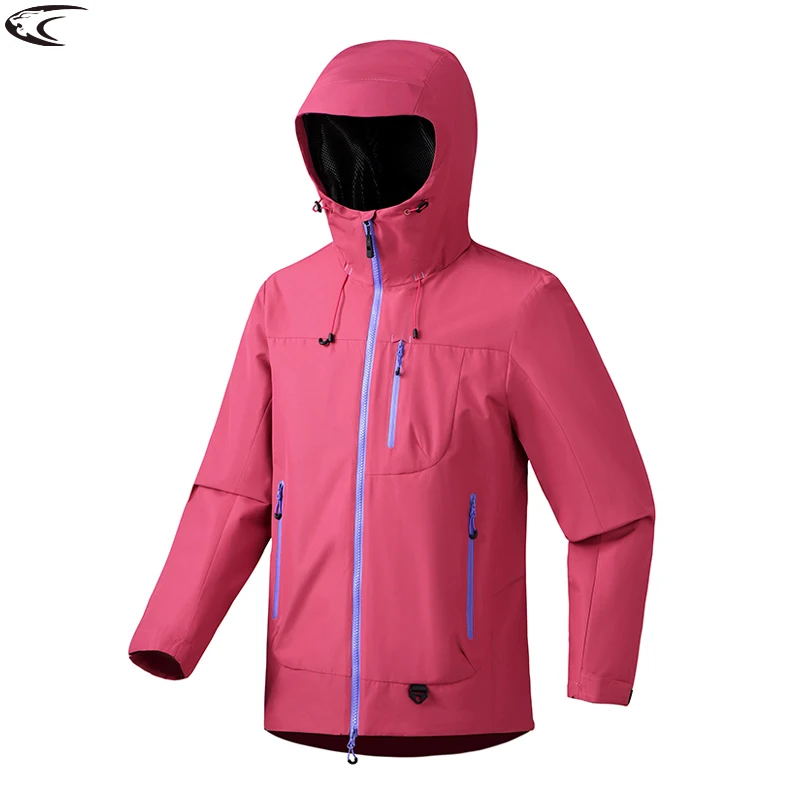 

LNGXO Men's Women's Waterproof Single-Layer Windbreaker Hiking Climbing Trekking Jacket Unisex Outdoor Sport Windproof Rain Coat