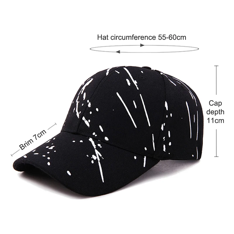 Women Men Baseball Cap Graffiti Snapback Hip Hop Caps Outdoor Unisex Adjustable Visor Hat Cotton Snapback Cap Sun Protection