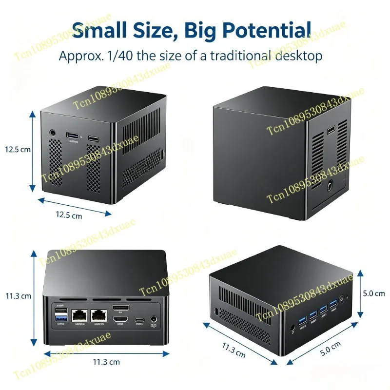 Mini PC 4K Dual Display Industrial Micro Computer Home Office Desktop Mini PC