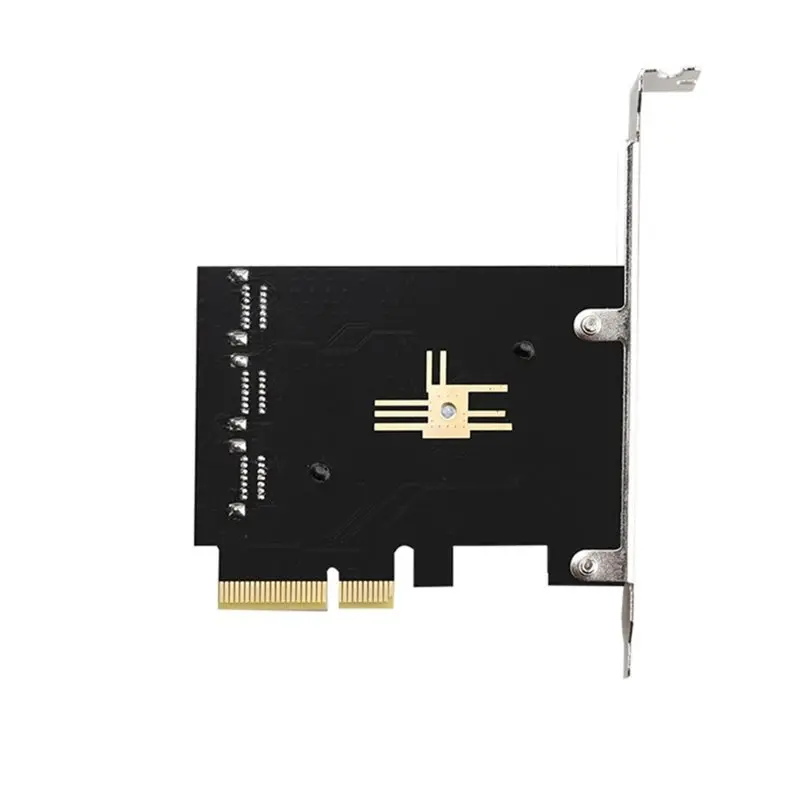 Pcie To SATA 3.0 6 Port Expansion Card Controller Card ASM1166 Supports NAS, Mac, And Linux