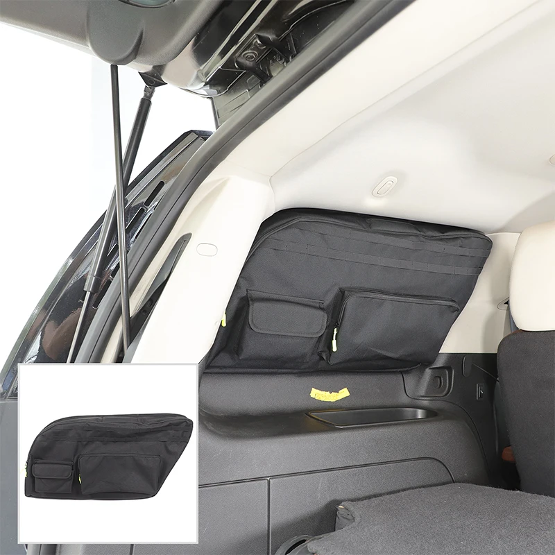 

1 piece set Oxford cloth black For Cadillac Escalade 2007-2014 Car trunk side window tool storage bag modification accessories