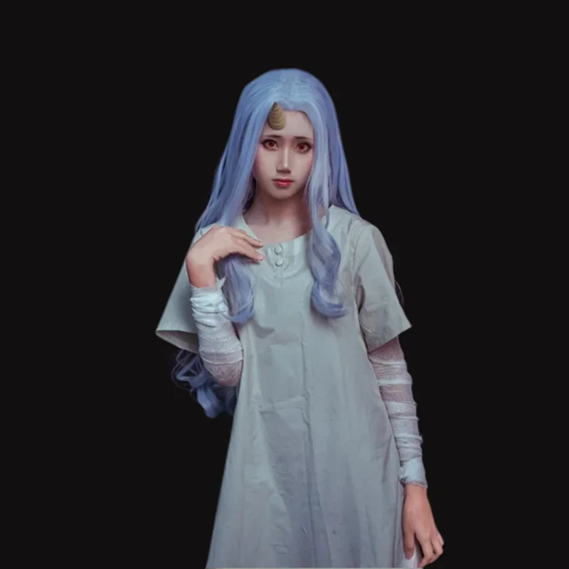 أنيمي Boku No My Hero Academia Season4 Eri أزياء تنكرية فستان الهالوين زي قرون الباروكات غطاء شعر مستعار مجاني MN1