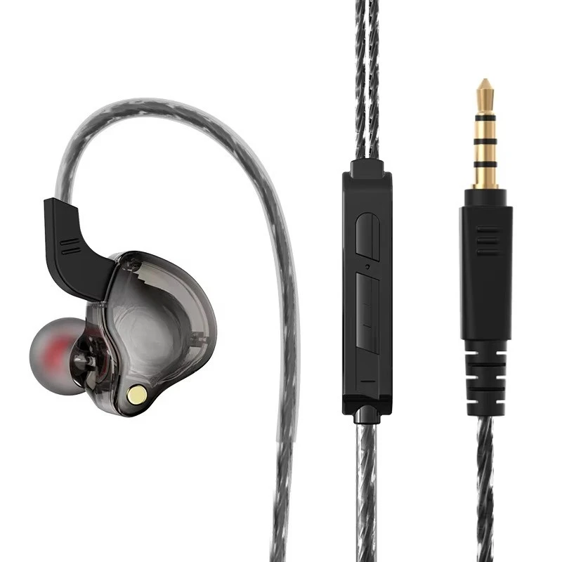 X2 In-Ear Sport HIFI Subwoofer Jl Chipset IPX4 Waterproof Active Noise Cancellation (ANC) Private Die 3.5mm Wired Headphones
