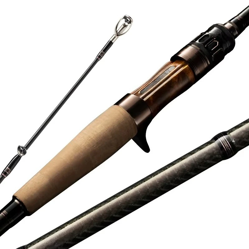 

CRONY New Arrival Bait Casting Rod for Saltwater and Lake Fishing Carbon Fiber with Rod Tip for Bass Medium Heavy Hardness