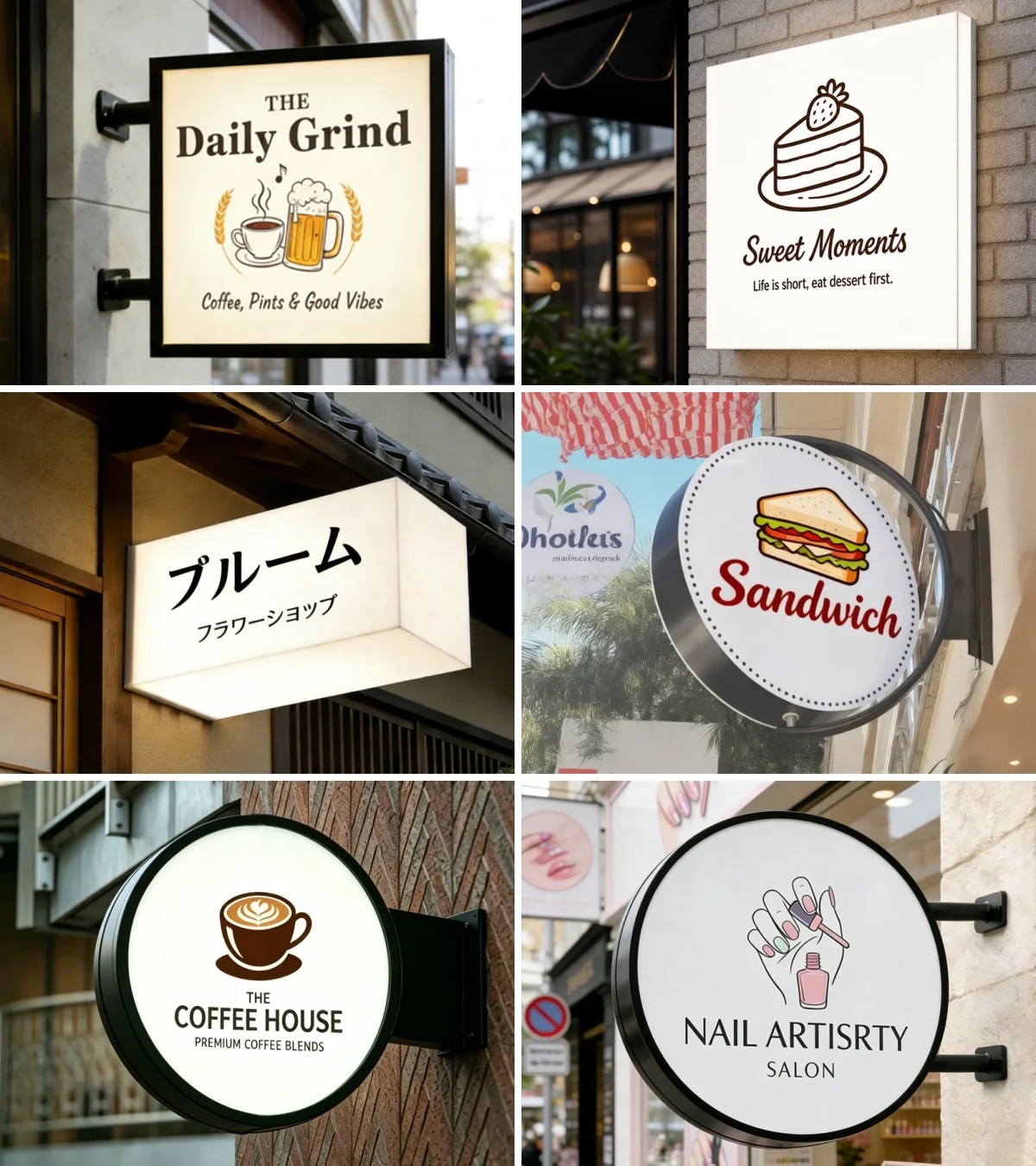 

Custom Advertising Light Box Sign Outdoor Business Sign For Store Waterproof Illuminated Backlit Signage