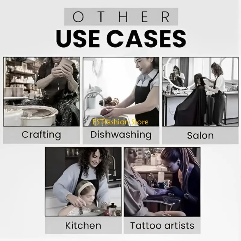 Y5GC Copertura completa Ceramica A Gparela Slitta Gambe Arte Apron Unisex Pinafore con tasca per creazione forti