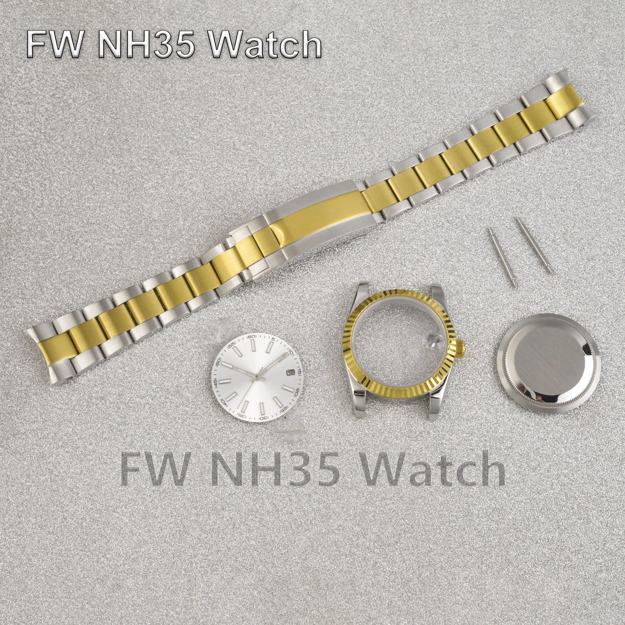 High Quality NH35 Watch Case for Datejust Watch Mod Accessories Case Dial Strap Hands fit NH34/NH35/NH36 Automatic Movement