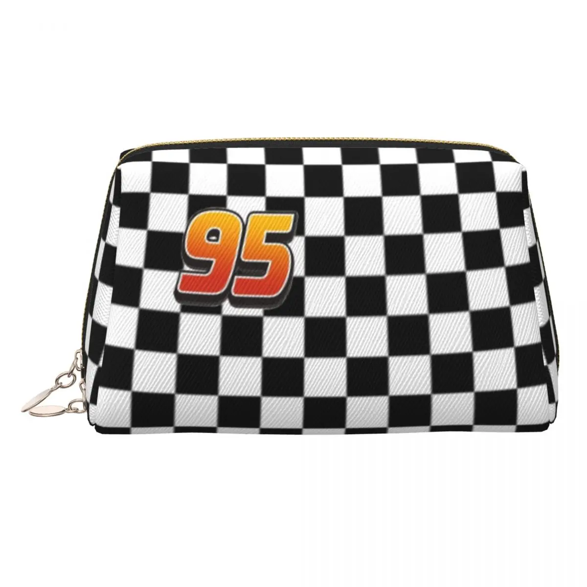 

Custom Travel Lightning McQueen 95 Toiletry Bag Cute Cartoon Cosmetic Makeup Organizer for Women Beauty Storage Dopp Kit Case