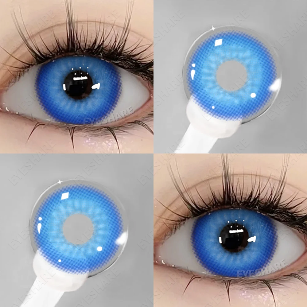 AMARA Color Contact Lenses For Eyes 1Pair Anime Cosplay Colored Lenses Blue  Halloween Lenses Contact Lens Beauty Makeup