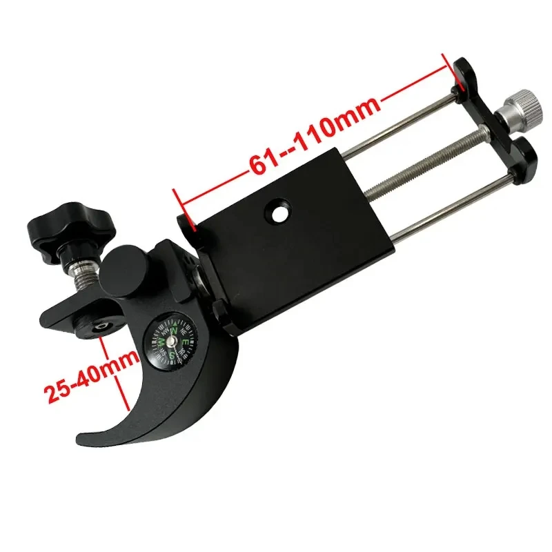 Pole Clamp with compass & Phone holder bracket Cradle ,GPS,FOR Data Collector TOTAL STATION