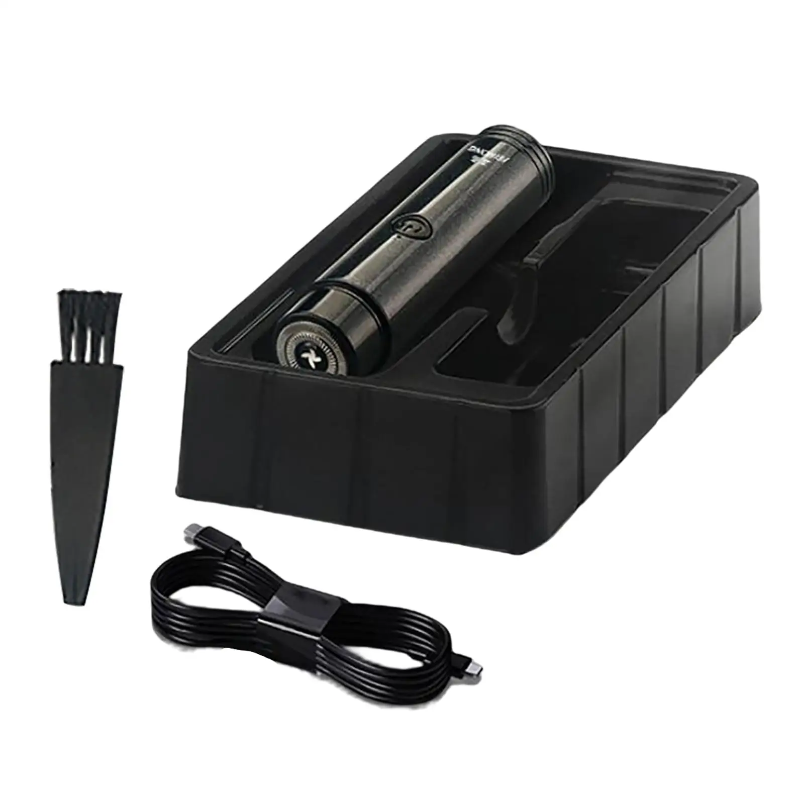 

Pocket Size Cordless Electric Shaver Waterproof Rotary Blade USB Recharging Razor for Men Portable Travel Use