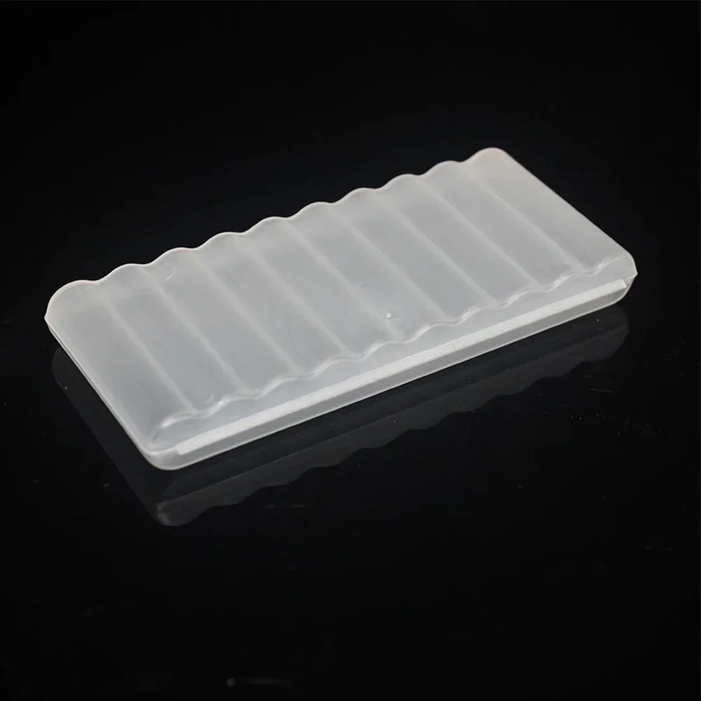 10 Slot Transparent White Plastic Battery Storage Box Hard Container Holder Case For AAA/AA/18650 Battery Organizer Accessories