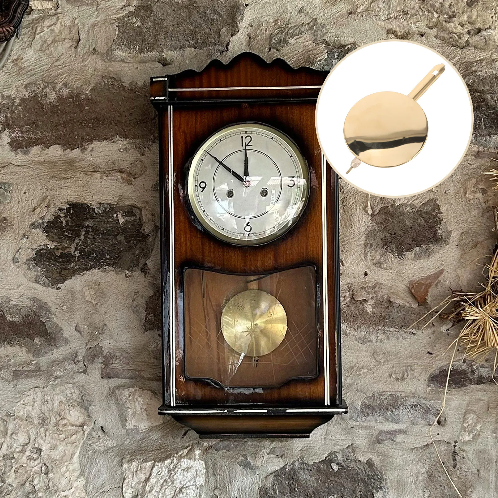 Retro Metal Wall Clock Pendulum 6 Inch Precision Mechanical Replacement Part for Grandfather Clocks and Quartz Clock Accessories