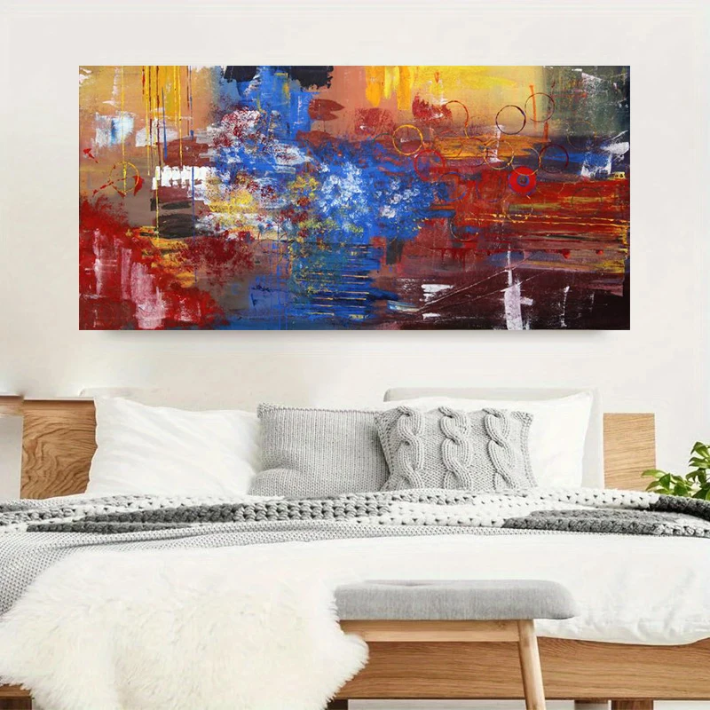Modern Abstract Colorful Decorative Painting, Simple Living Room Bedroom Decoration, Modern Home Art, Room Decor,No Frame