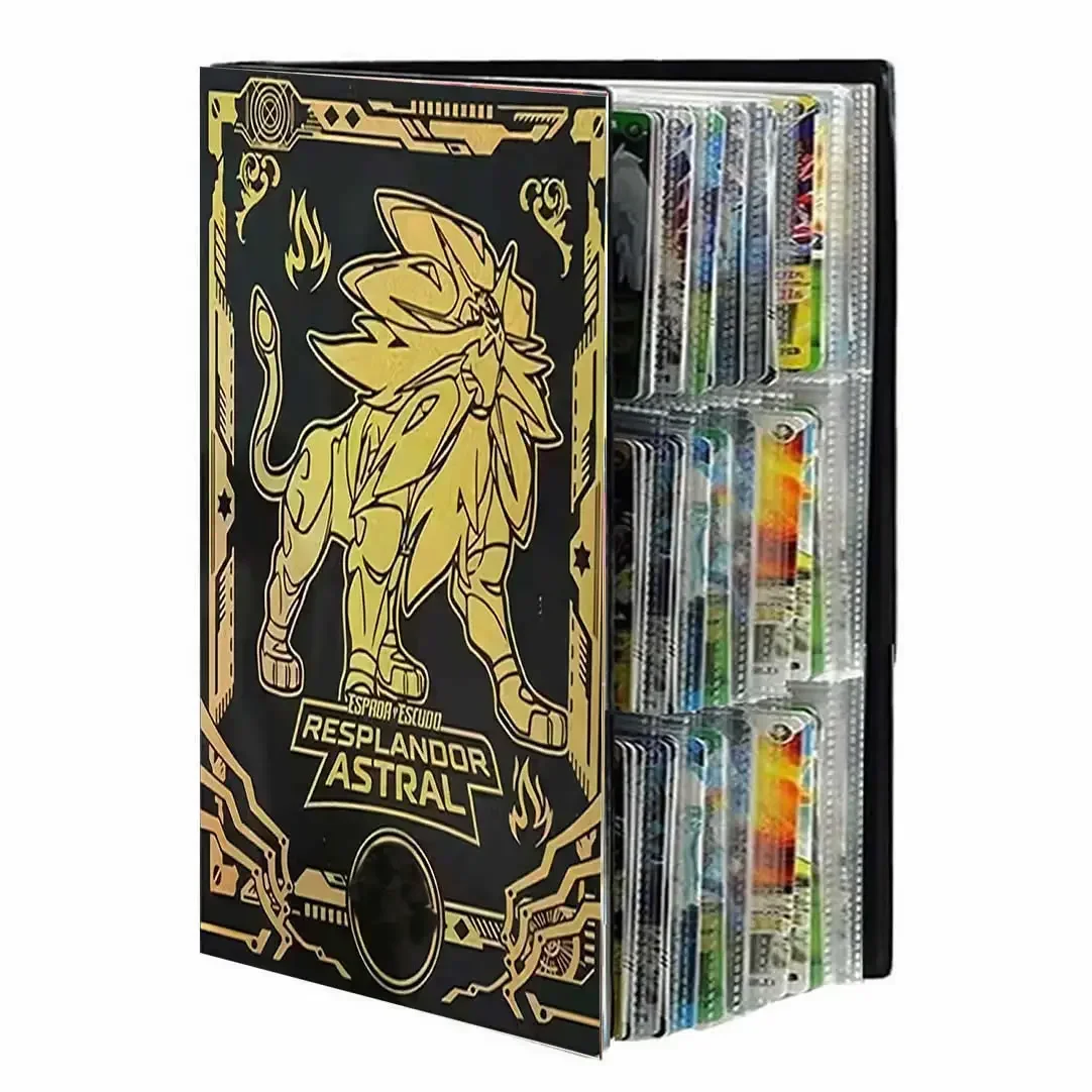 9 Pocket Charizard Cards Album Holder Cartoon Pokemones 540 Card Anime Map Game Collection Binder Book Folder Top Toys Gift