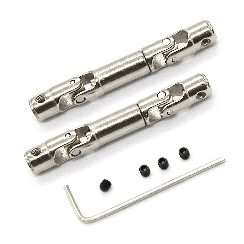 1/2 Stück WPL C24 C34 B14 B36 MN MN99S C606 Upgrade Metall-Antriebswelle RC Auto Teile Zubehör Kardanwelle für C14 C44KM JJRC – Detail 5