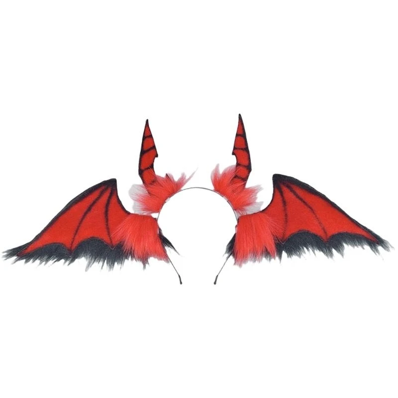 

Bat Headbands Cosplay Devil Wing Hairbands Dark Headwear Makeup Washing Face Hairbands Birthday Party