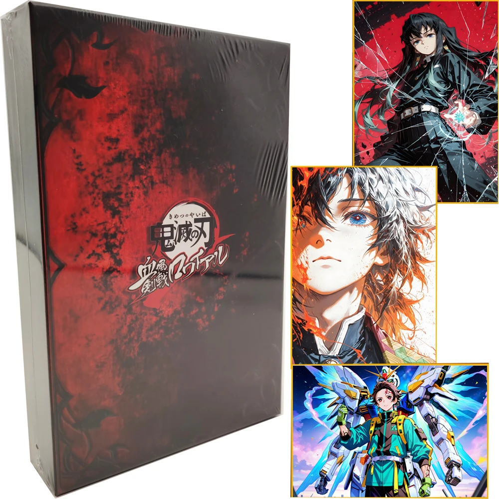 

Hot-blooded Japanese Anime Demon Slayer Collection Cards Fantasy Battle Character Craftsmanship Color Paper Cards Perfect Gift