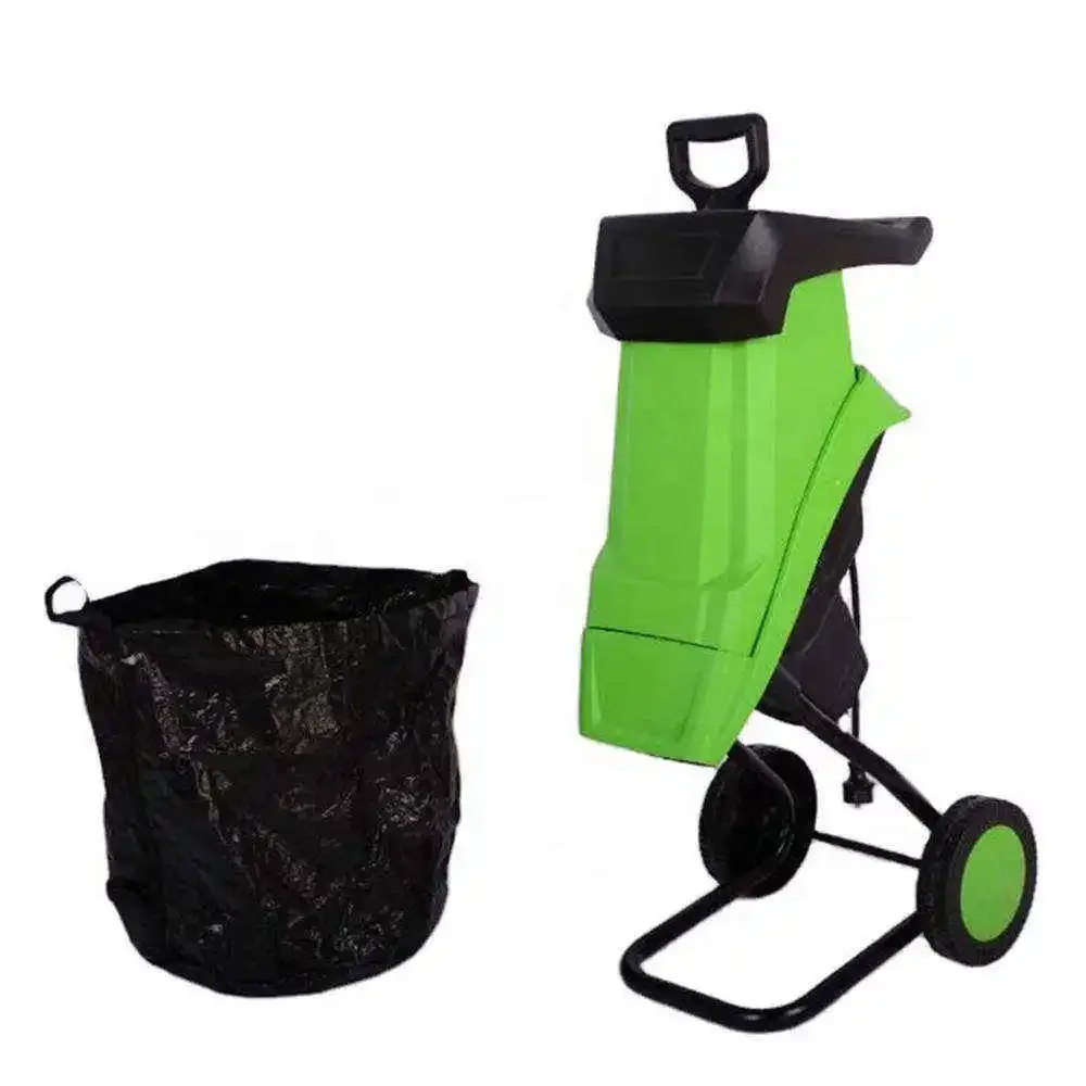 VERTAK multifunctional electric 2500W garden mini garden shredder wood chipper With collection bag