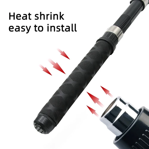 Imagen 2 del producto Tubo termorretráctil antideslizante de 1M/1,6 M para caña de pescar, funda protectora de aislamiento eléctrico DIY Φ15/18/20/22/25/28/30/35/40/50/60mm