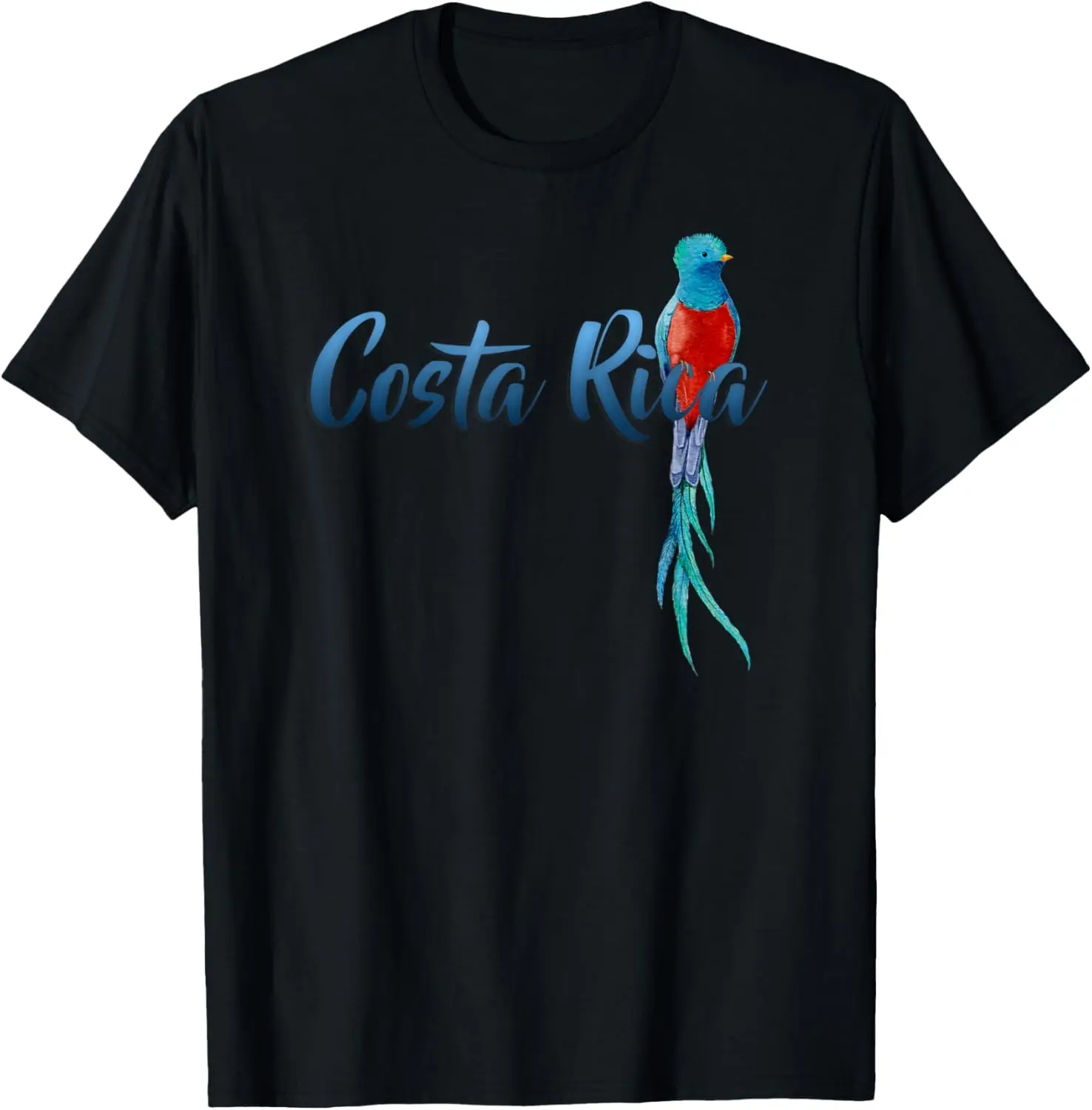 Costa Rica Quetzal Ornithologist Eco-Tourist Rainforest Bird T-Shirt