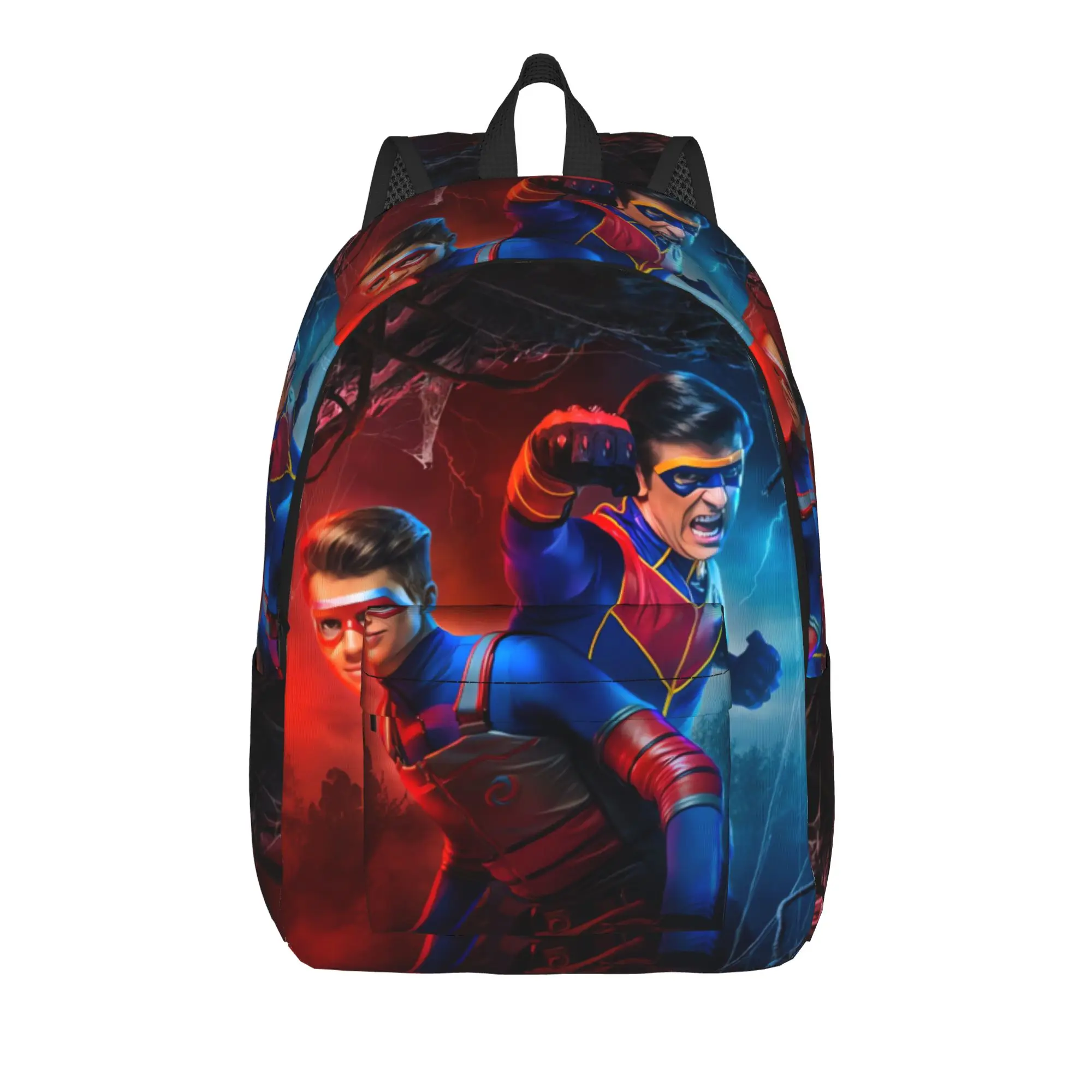 Henry Danger Secret Identities Backpack  Stylish Backpacks Student Cycling Soft High School Bags High Quality Rucksack