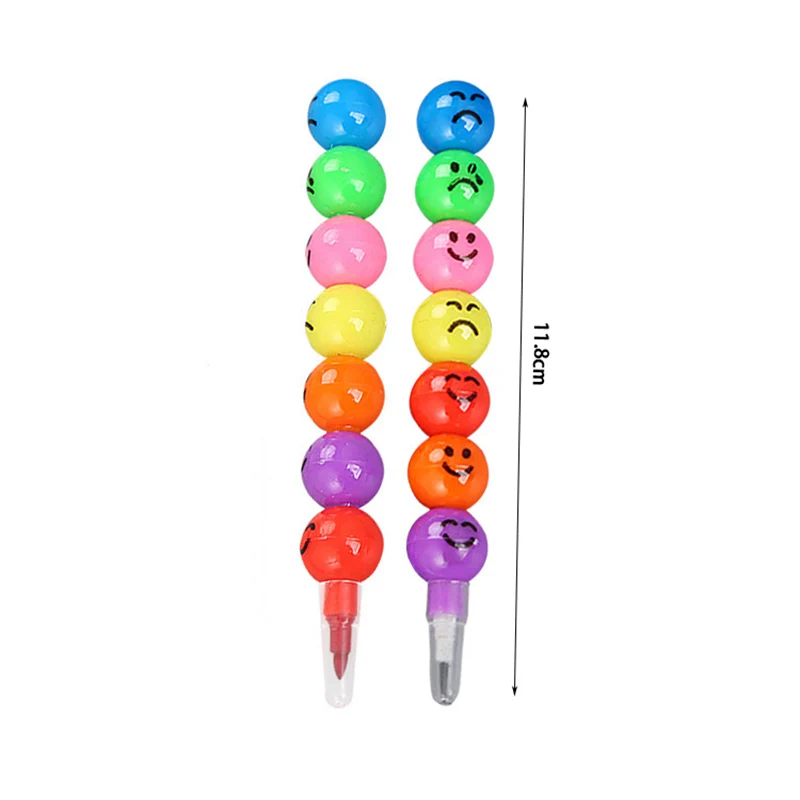 10Pcs Lollipop Building Block Crayon/Pencil Graffiti Pen for Children Birthday Party Favors Student Back To School Gifts