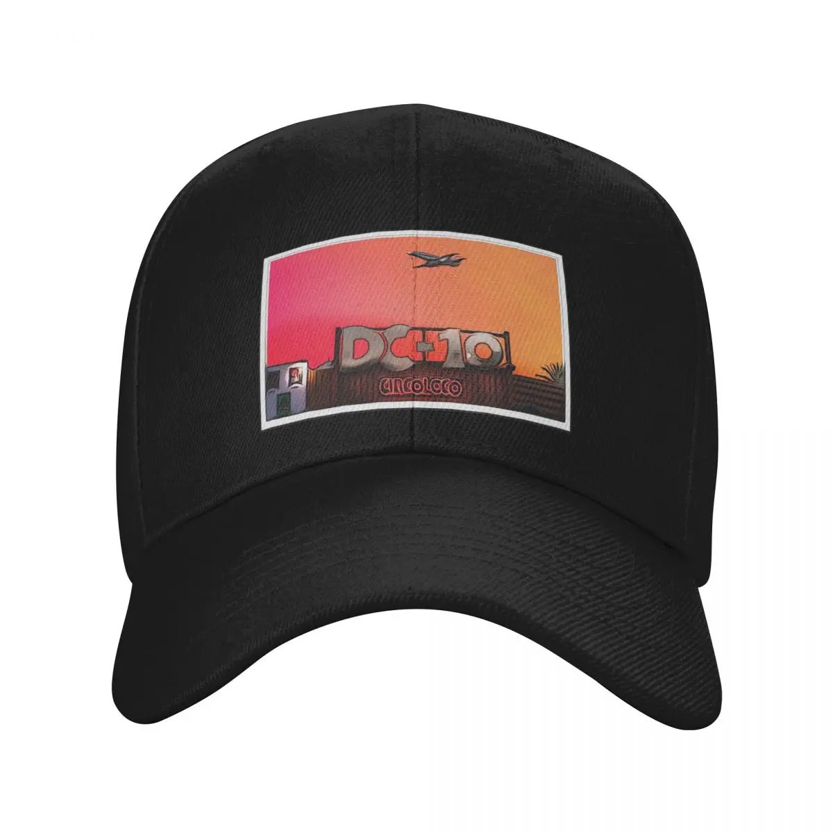 DC-10 IBIZA PLANE SUNSET POSTER - 2022 EIVISSA Baseball Cap foam party Hat Trucker Hat Ladies Men's