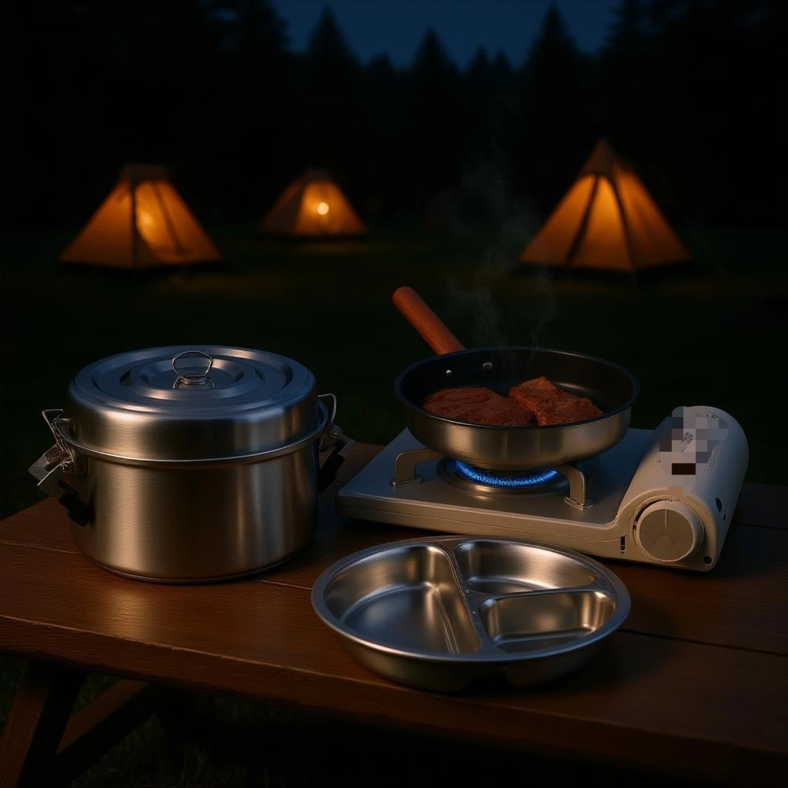 Kit di Pentole da Campeggio Mu - Camping Cooking Easy recensione e prezzo