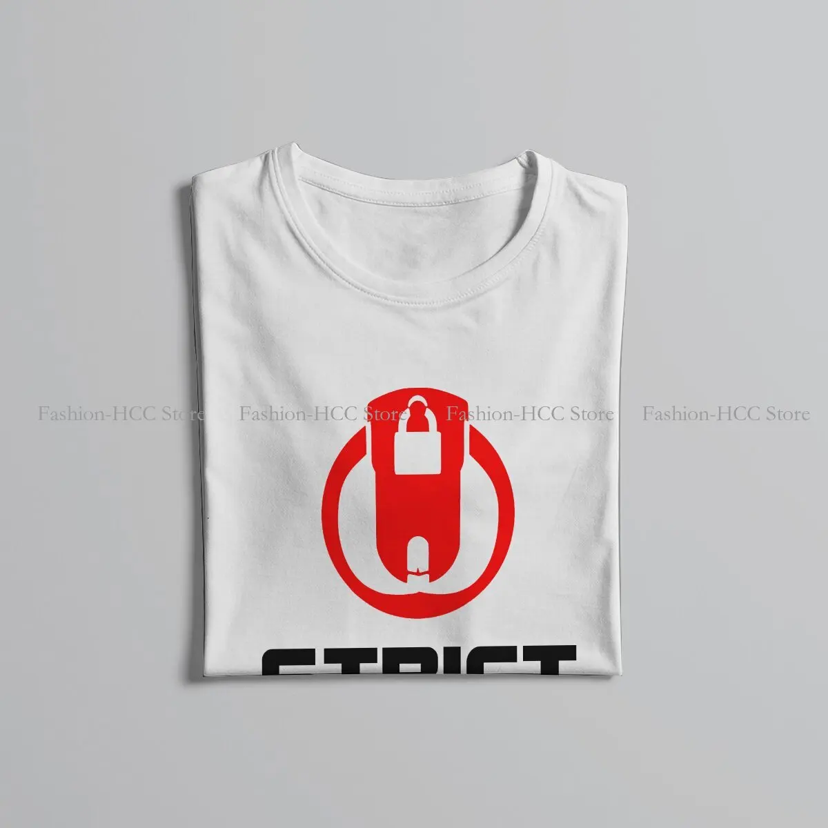 STRICT CHASTITY Chastity for Boys Guys Red Label TShirt BDSM Bondage Discipline Dominance Leisure T Shirt Male Tee Polyester