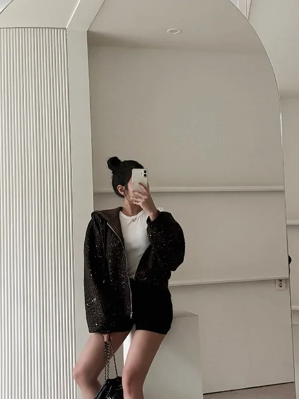 

Korean Sle Chic Hat Jaet Women's 2025 Autumn New Hong Kong Sle High Quali Sensation Cardigan Coat Long Sve Woolen ...