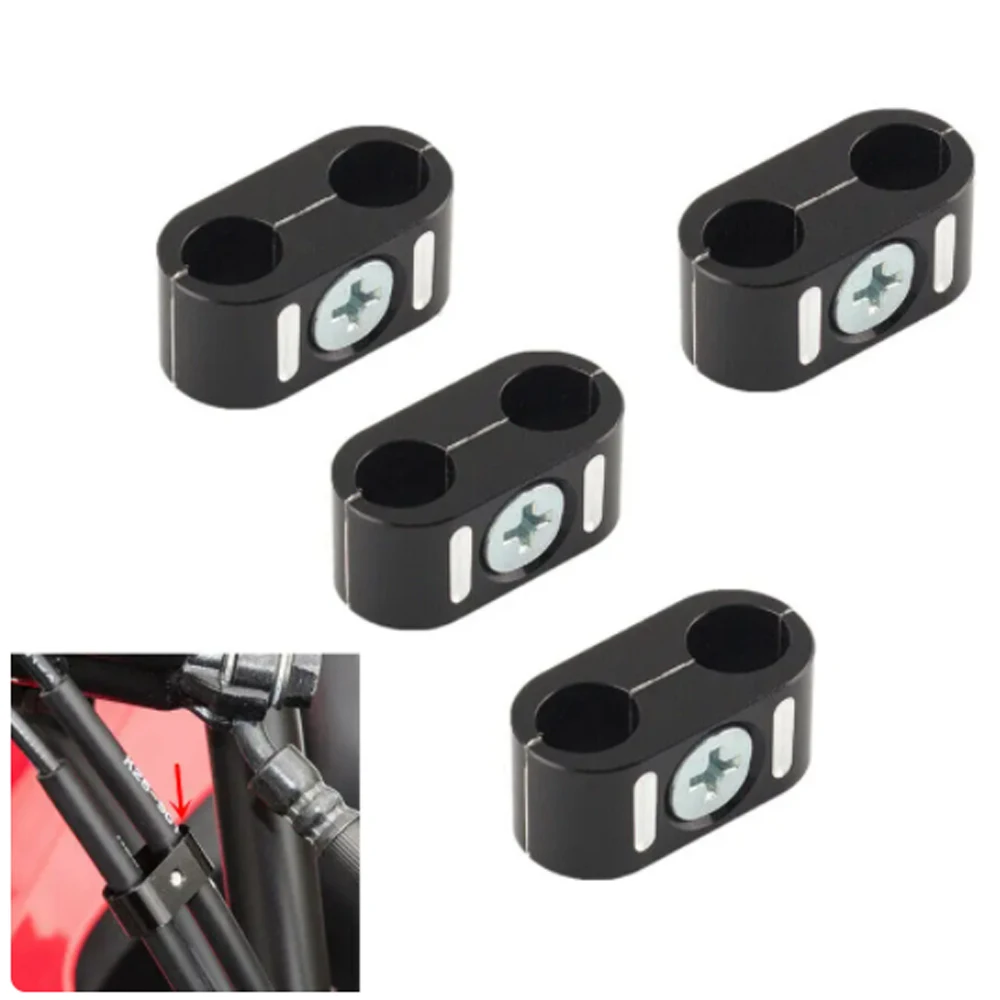 

CNC Brake Throttle Cable Clamp Clip Holder Organizer Wire Line Clamp Compatible For Harley Touring Softail 1984-2018