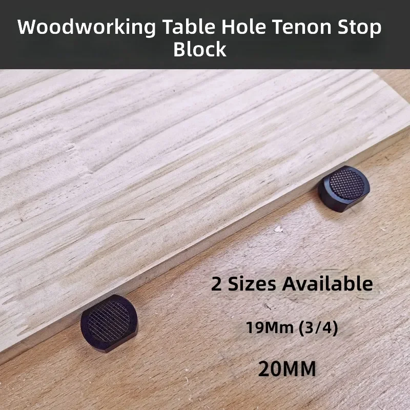 Woodworking Table Dog Clip Hole Positioning Block 19 20MM Tenon Fixture Auxiliary Positioning Card for Woodworking Bench